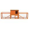 Large three box rabbit cage,for Indoor and Outdoor Use, orange
